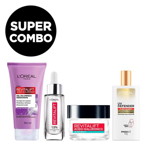 kit-rutina-4-pasos-revitalift-loreal-paris-gel-de-limpieza-serum-gel-crema-uv-fluido-fps-50